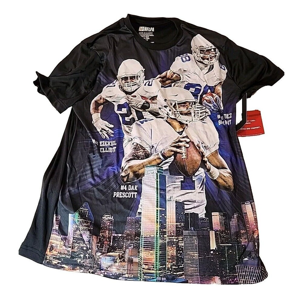 NEW NFLPA Football Shirt Mens #21 Elliott #88 Bryant #4 Prescott Extra Large XL
